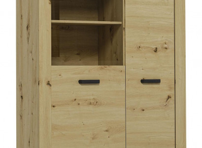 Vitrine Design Wohnzimmer Schrank Bar Anrichte Landhaus Vitrinen Holz Schränke